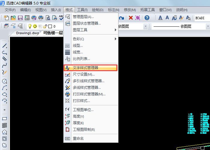CAD創(chuàng)建和設(shè)置文字樣式，CAD繪圖技巧，CAD圖紙