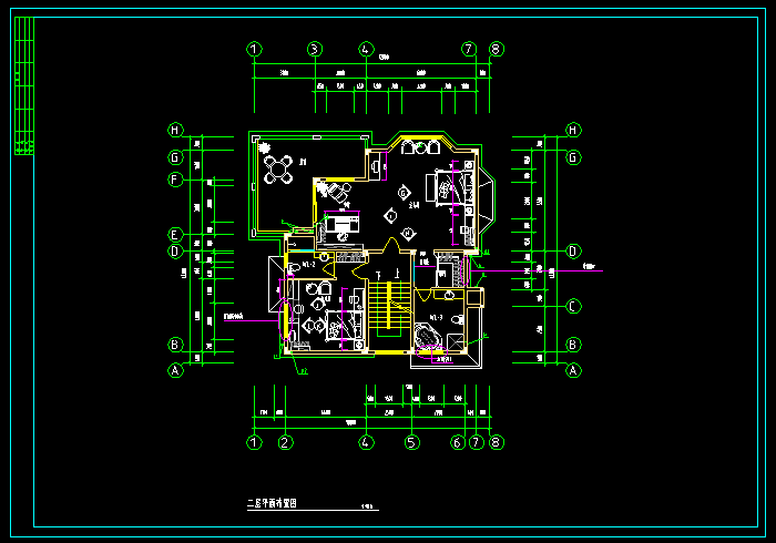 二層平面布置圖