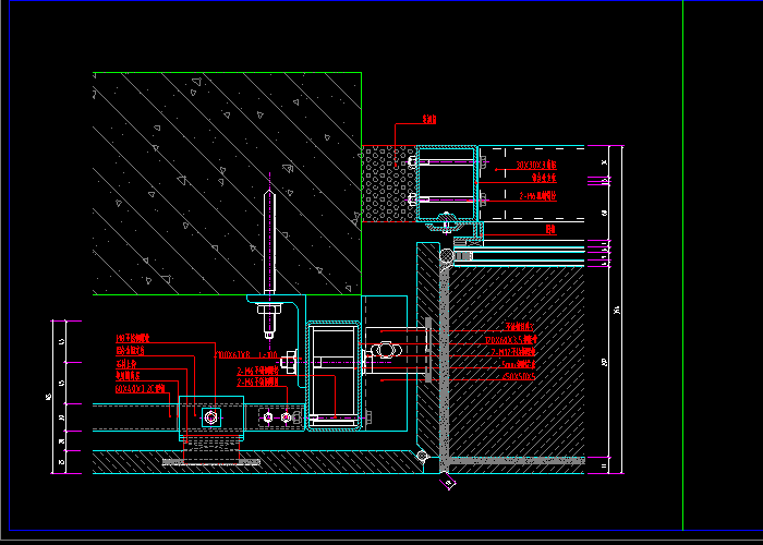玻璃幕墻節(jié)點圖