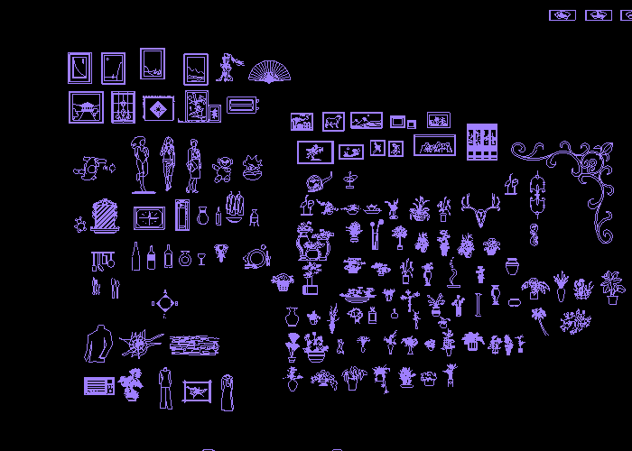 CAD室內(nèi)設(shè)計(jì)裝修圖塊圖庫(kù)