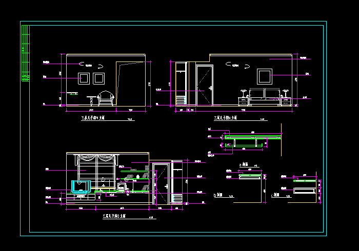 一整套別墅的CAD設(shè)計施工圖