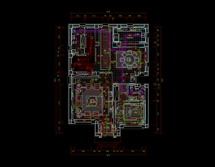 別墅平面系統(tǒng)圖