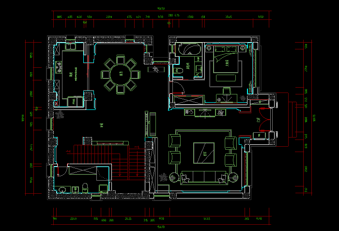 一層別墅立面圖