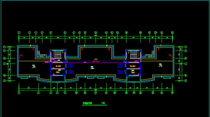 屋頂給排水平面圖