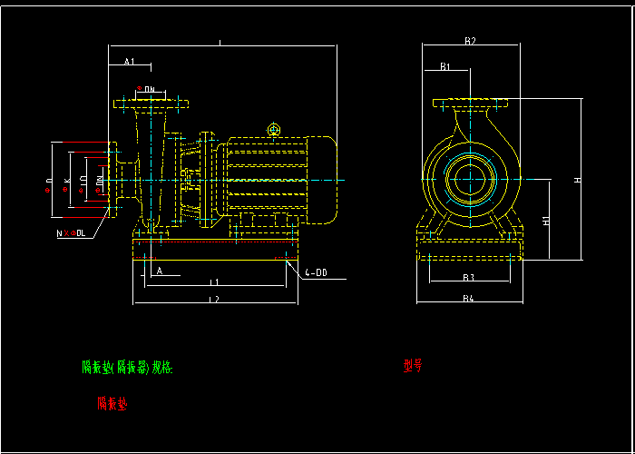 常用水泵，標(biāo)準(zhǔn)水泵CAD圖紙圖塊