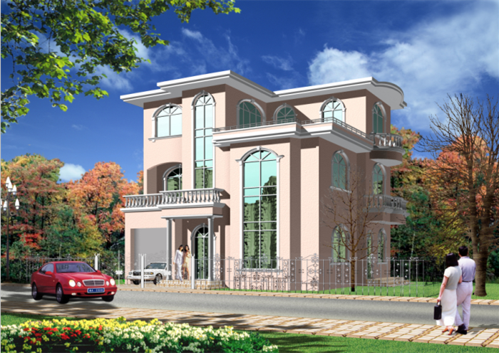 多層別墅效果圖