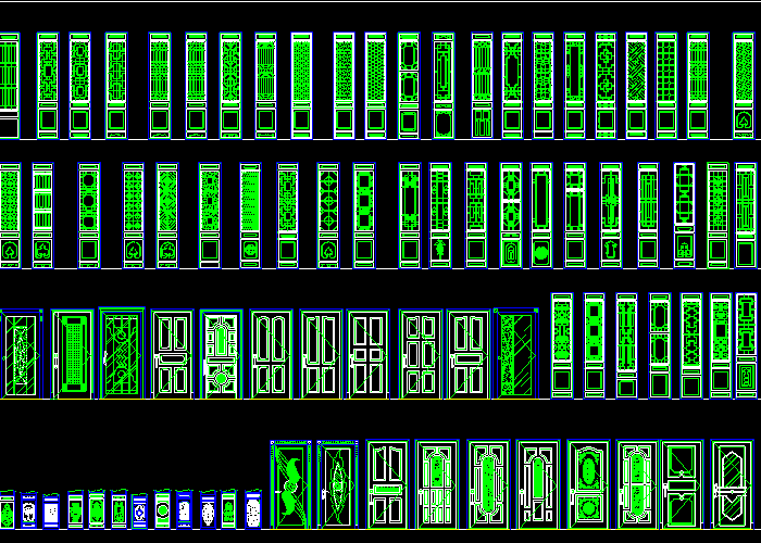 中式門(mén)圖例