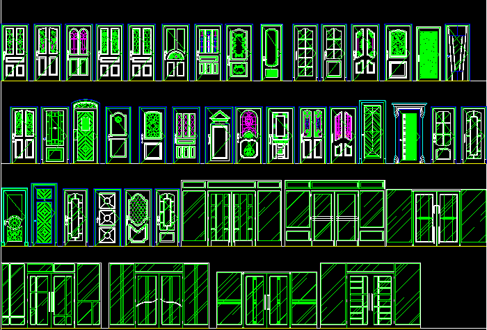 中式門(mén)圖塊
