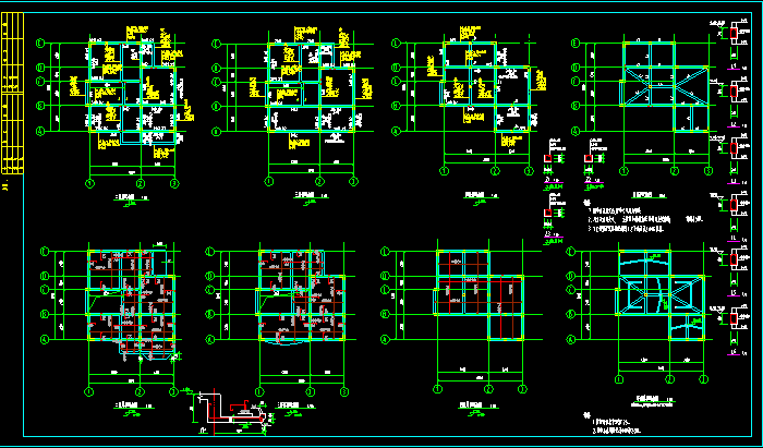 整棟樓層配筋總圖