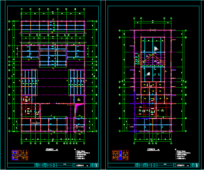 一號(hào)院結(jié)構(gòu)平面布置圖