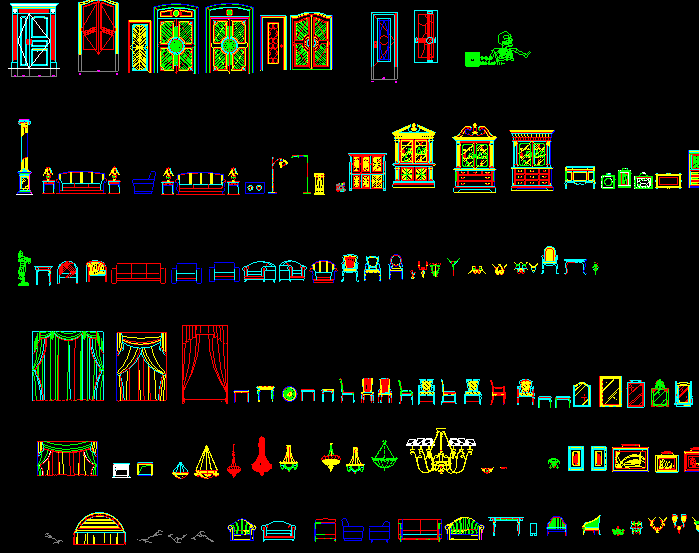 歐式立面CAD圖庫(kù)
