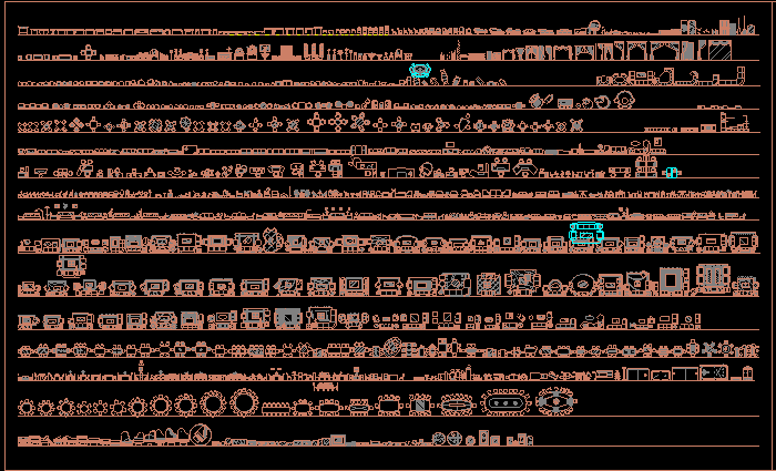 CAD家具，家裝圖塊圖庫(kù)