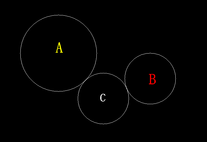 在命令行輸入圓的半徑，按回車鍵
