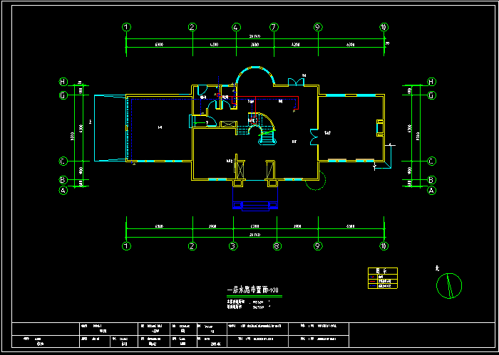 一層水路布置圖