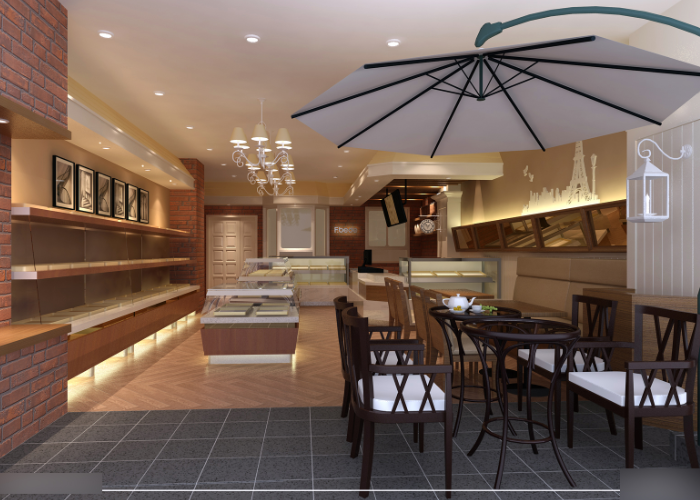 蛋糕房正面效果圖