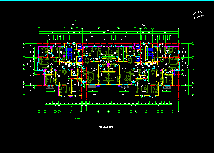 一戶(hù)型標(biāo)準(zhǔn)層平面圖