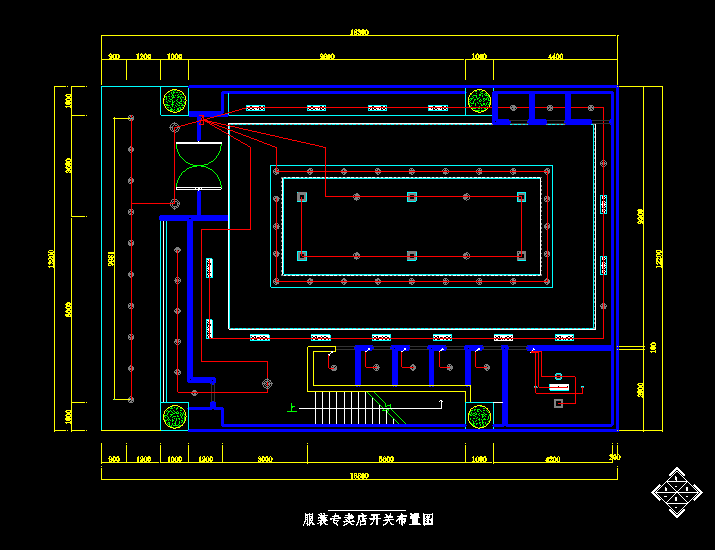 服裝專賣店裝飾設(shè)計預(yù)結(jié)算報價表（含CAD圖紙、工程量計算式）