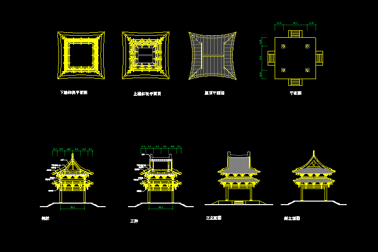 海量中國(guó)古建筑CAD圖紙