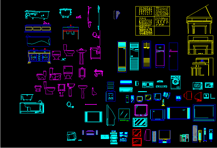 家電潔具用品圖塊大全