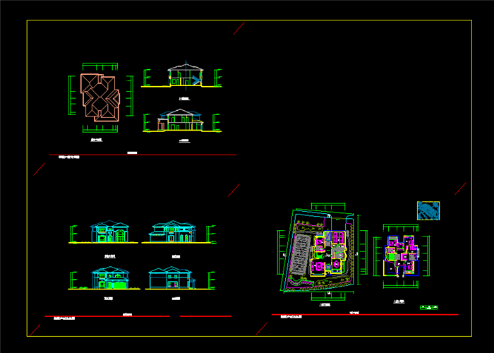 160套別墅方案效果圖+50套別墅施工帶效果圖大全