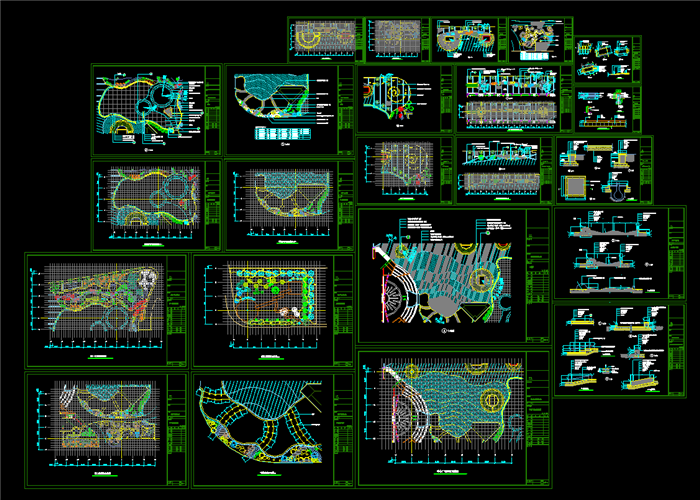 145套公園廣場CAD平面施工設(shè)計(jì)圖