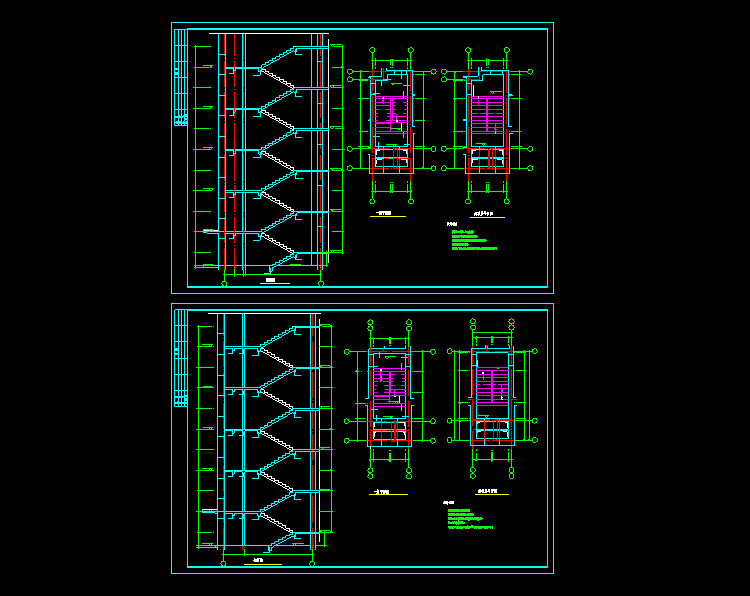 CAD框架教學(xué)樓