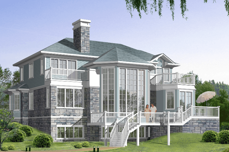 獨(dú)棟別墅CAD設(shè)計(jì)施工圖圖紙+別墅效果圖