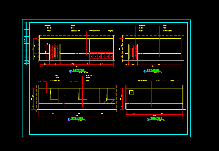 室內(nèi)設(shè)計(jì)CAD施工圖圖紙附加效果圖