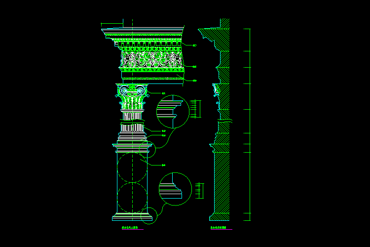 CAD室內(nèi)設計施工圖常用圖塊之飾線