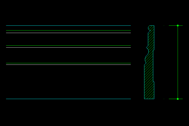 CAD室內(nèi)設計施工圖常用圖塊之飾線