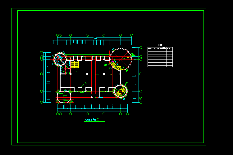 歐式構(gòu)造古城堡全套CAD施工圖圖紙