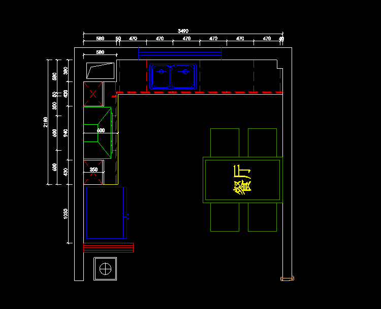 櫥柜設(shè)計(jì)CAD圖紙