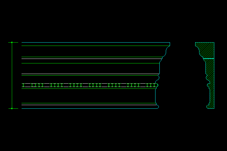 CAD室內(nèi)設計施工圖常用圖塊之飾線