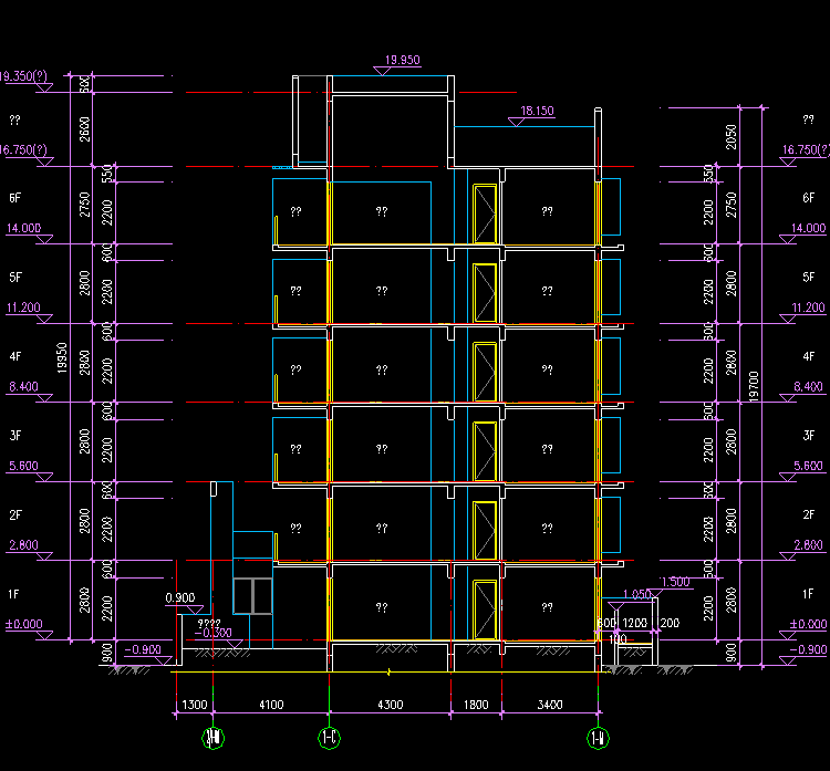 CAD別墅設(shè)計圖紙施工圖