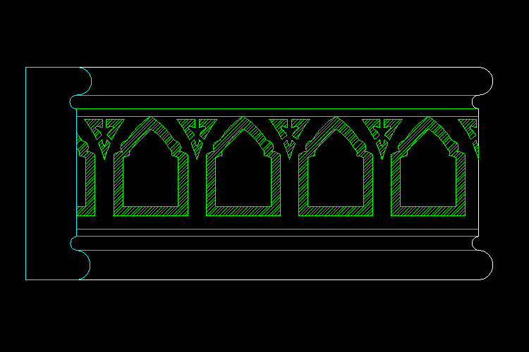 CAD室內(nèi)設計施工圖常用圖塊之飾線