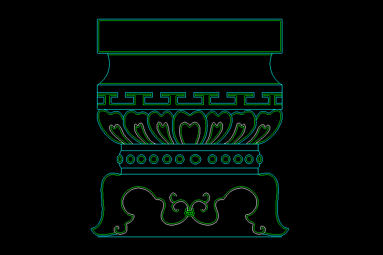 CAD室內(nèi)設計施工圖常用圖塊之飾線