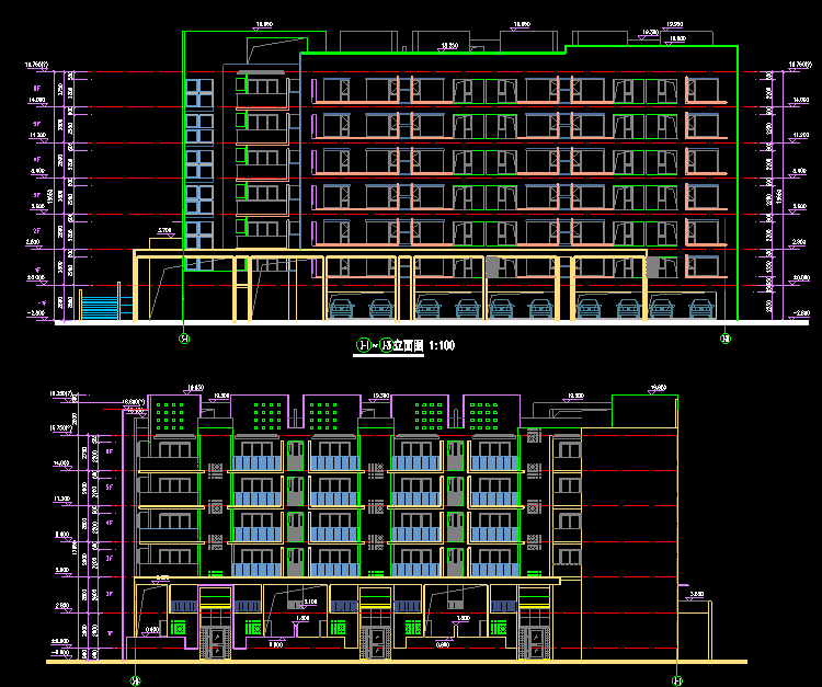 CAD別墅設(shè)計圖紙施工圖