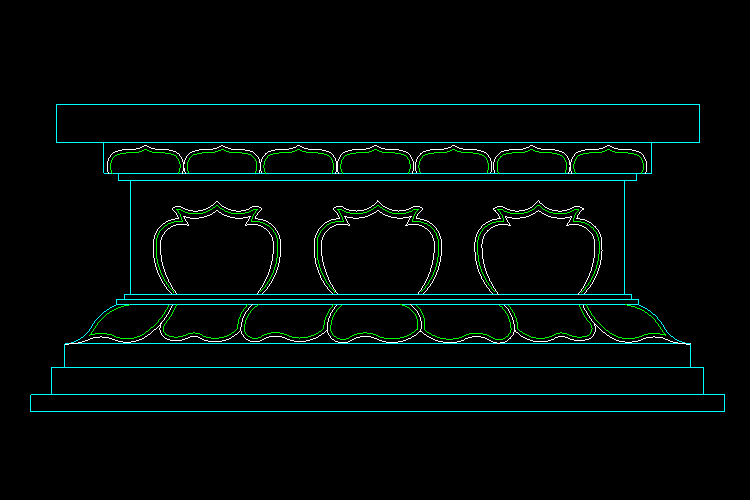 CAD室內(nèi)設計施工圖常用圖塊之飾線