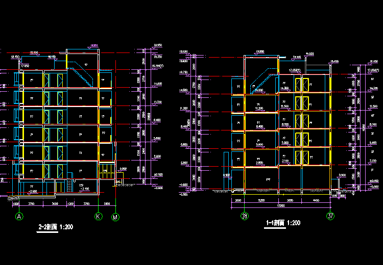 CAD別墅設(shè)計圖紙施工圖