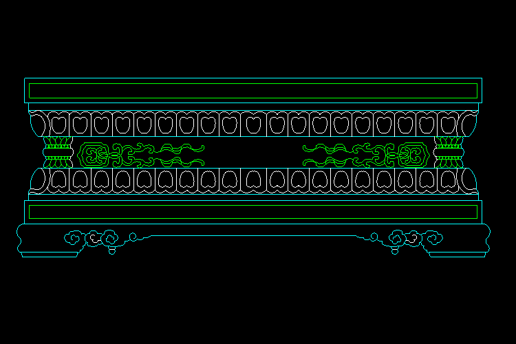 CAD室內(nèi)設計施工圖常用圖塊之飾線