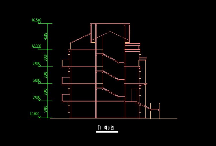 別墅小區(qū)特色大門(mén)建筑CAD施工圖