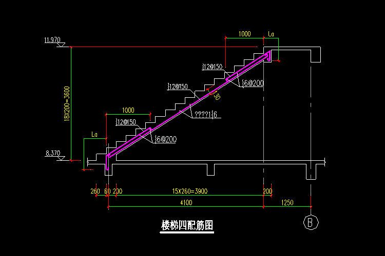 CAD機械建筑鋼筋結(jié)構(gòu)辦公樓施工圖