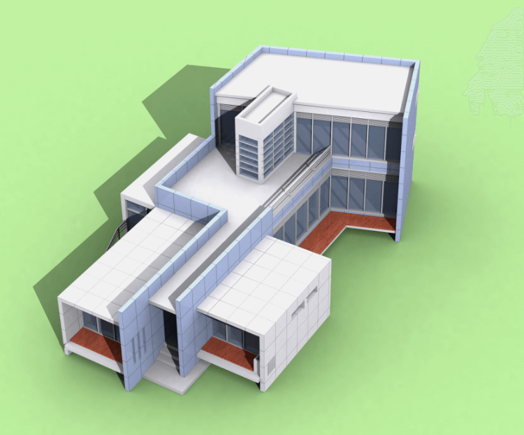 鄉(xiāng)村度假別墅設計CAD施工圖+效果圖