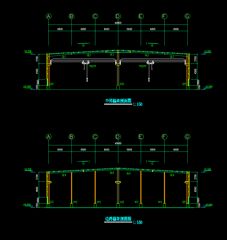CAD機械建筑鋼筋結(jié)構(gòu)辦公樓施工圖