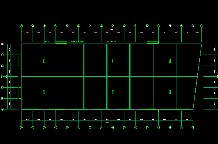 CAD機械建筑鋼筋結(jié)構(gòu)辦公樓施工圖