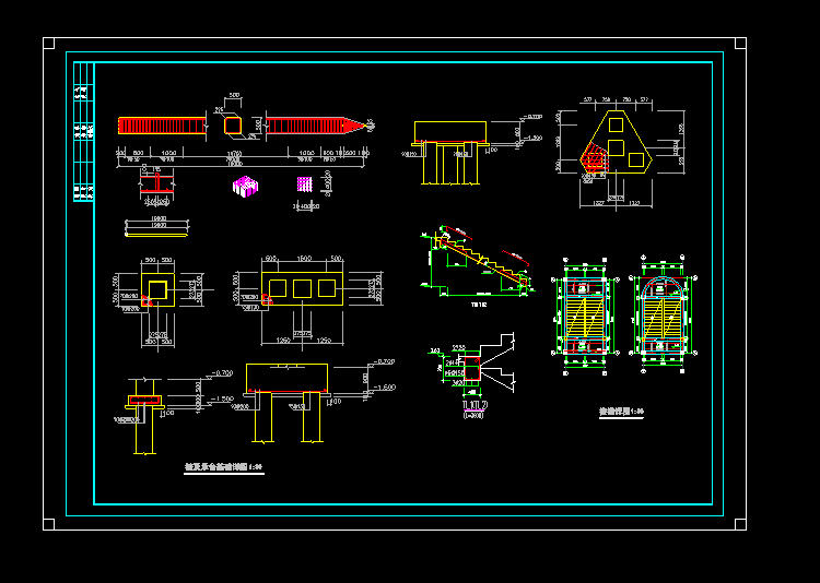 住宅樓全套結(jié)構(gòu)CAD施工圖圖紙