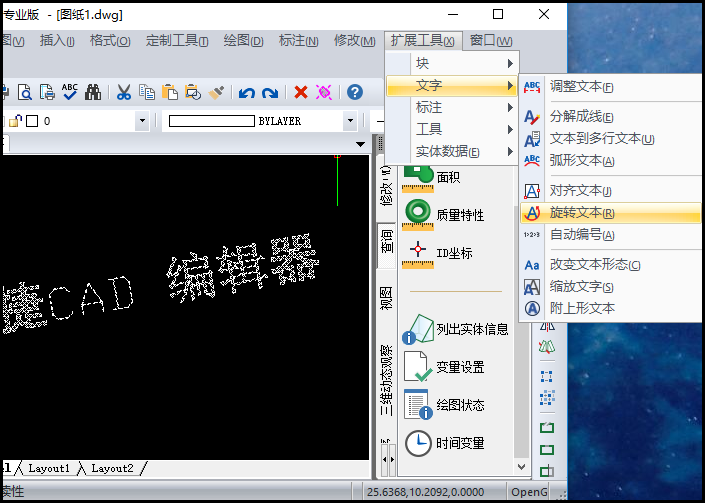 “旋轉(zhuǎn)文本”選項按鈕