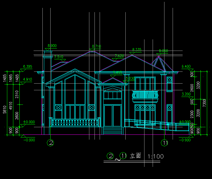 歐式別墅設計全套CAD建筑圖3