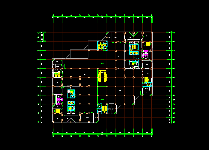 商業(yè)辦公樓附近CAD設計圖紙2