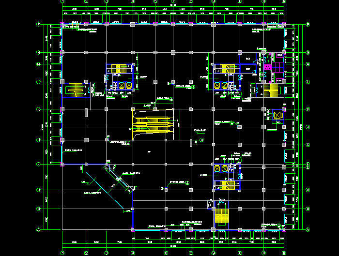 商業(yè)辦公樓CAD施工圖紙3